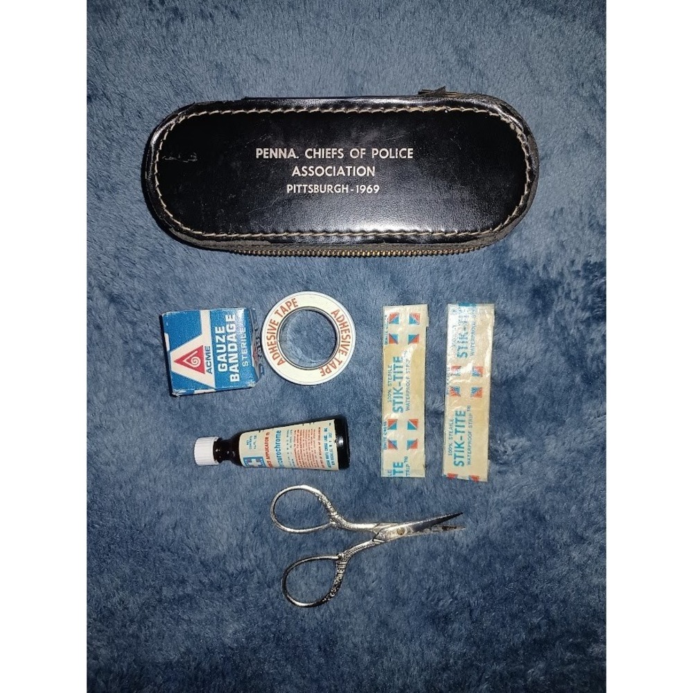 Vintage Pittsburgh Police Chiefs Association First Aid Kit PA Law Enforcement Co